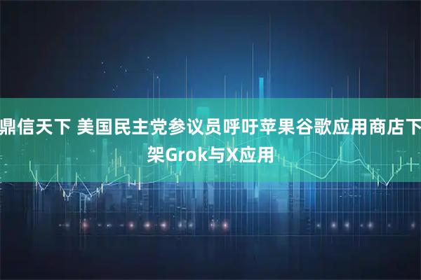 鼎信天下 美国民主党参议员呼吁苹果谷歌应用商店下架Grok与X应用