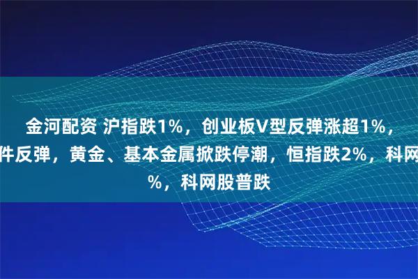 金河配资 沪指跌1%，创业板V型反弹涨超1%，算力硬件反弹，黄金、基本金属掀跌停潮，恒指跌2%，科网股普跌